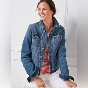 Talbots Classic Jean Jacket size Small petite.